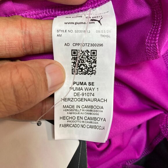 NWT Puma Leggings Womens 1X Hot Pink Drycell Running Training Pants $45 - Picture 4 of 10